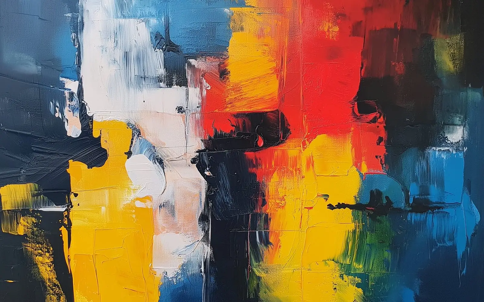 Decorative and abstract hand-painted artwork