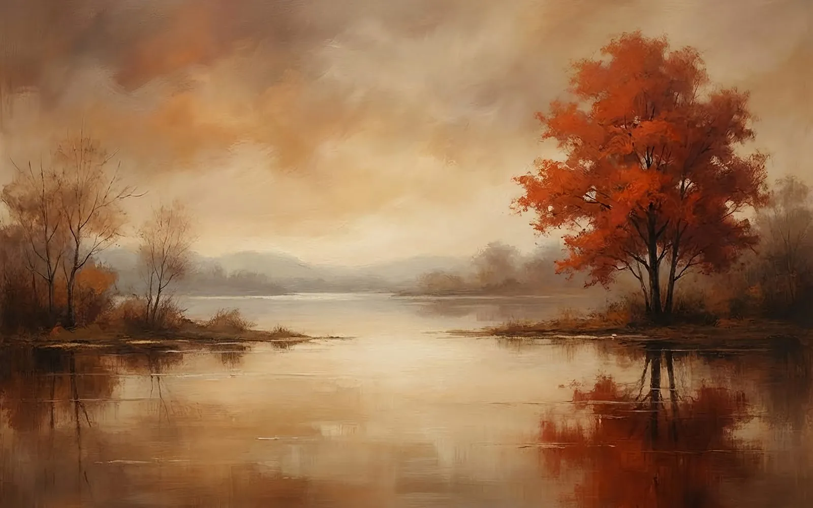 Hand-painted landscape and cityscape artwork
